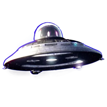 a black and white spaceship flying through the sky