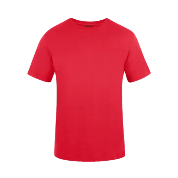 a red t - shirt on a white background