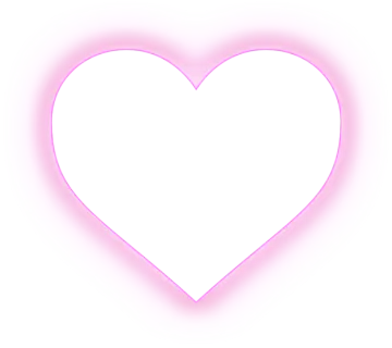 a pink heart on a white background