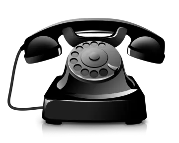 a black and white phone on a white background