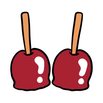 two red apples on a white background