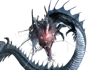 an image of a dragon with its mouth open