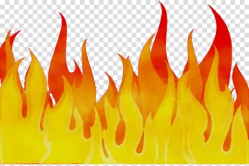 a fire flame on a transparent background