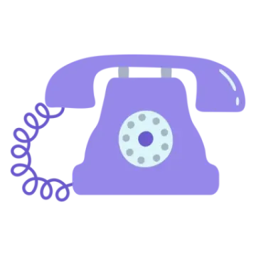 a purple phone with a white background
