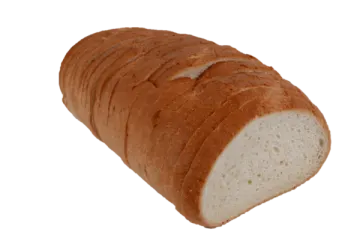 a loaf of bread on a white background