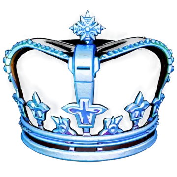 a drawing of a crown on a white background
