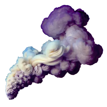 a cloud of smoke