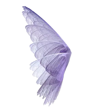 a purple bird flying through the air