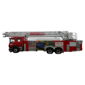 a red fire truck with a white background