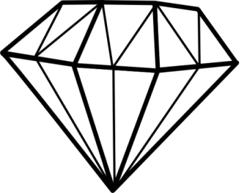 a diamond coloring page