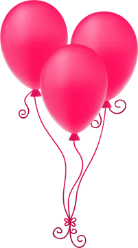 a bunch of pink balloons