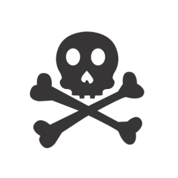 a skull and crossbones icon