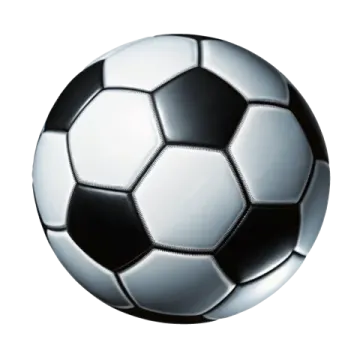 a soccer ball on a white background