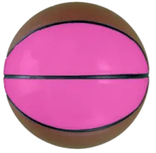 a pink basketball ball