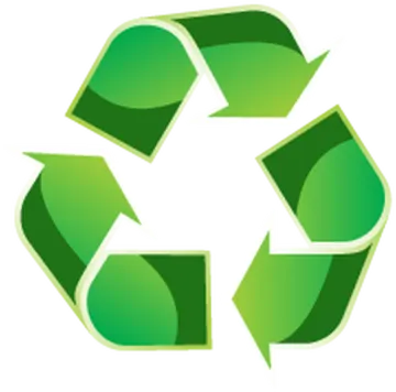 a green recycling symbol