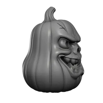a black and white photo of a pumpkin