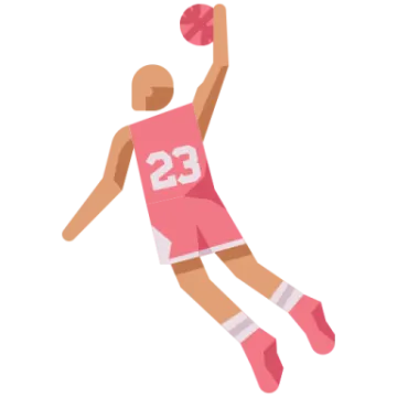 an illustration of a basketball player shooting the ball