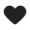 a black heart on a white background