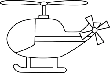 free printable helicopter coloring pages
