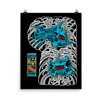 a poster with a tattoo design on it