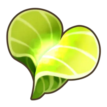 two green leaves on a white background