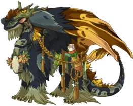 a drawing of a monster with a large head and long legs