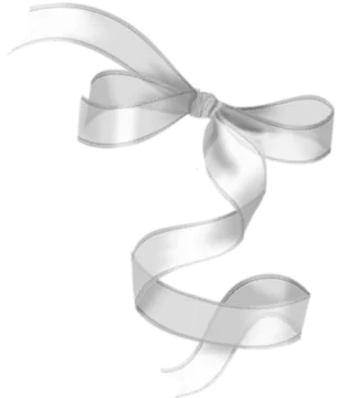 silver satin ribbon