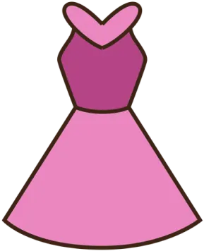 a pink dress clipart