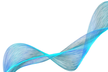 a blue wave on a white background