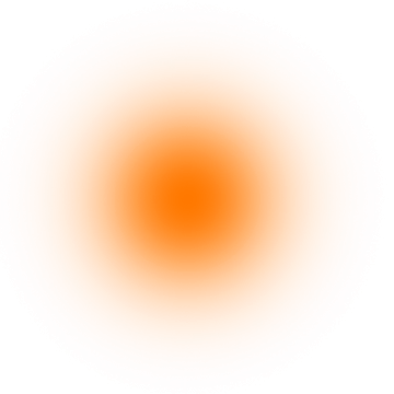 an orange circle on a white background