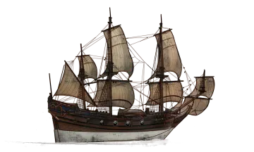 a drawing of a pirate ship