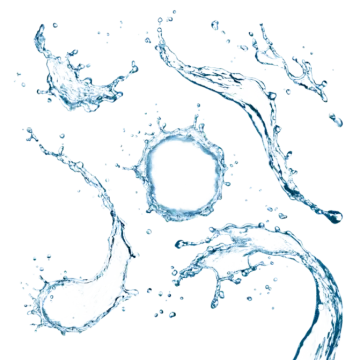 water bubbles in the shape of a circle