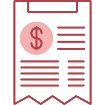 a paper with a dollar sign on it