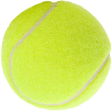 a tennis ball on a white background