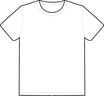 a white t - shirt template