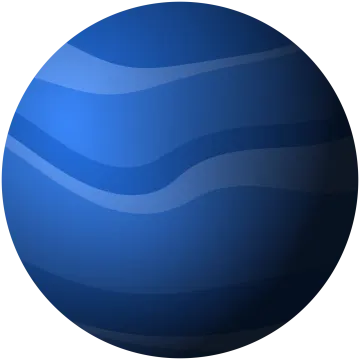 a blue sphere on a white background