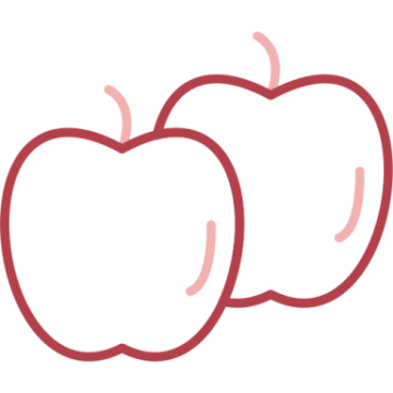 two apples icon