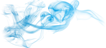 blue smoke on a white background