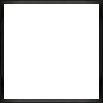 a black frame on a white background