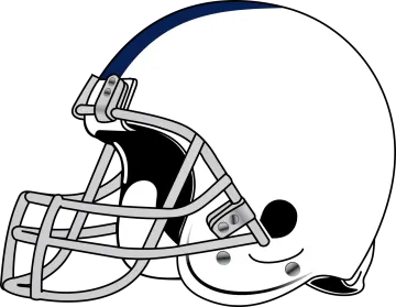 a football helmet on a white background
