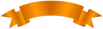an orange ribbon on a white background