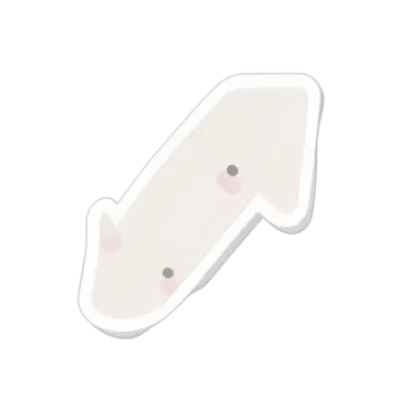 a white mouse mouse with pink ears on it