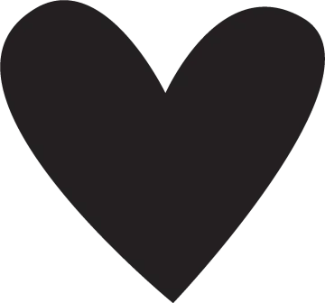 a black and white heart icon