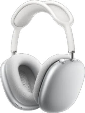 a pair of headphones on a white background