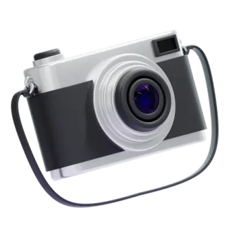 a camera with a lens attached to it