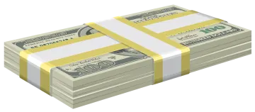 a stack of hundred dollar bills