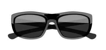 a pair of sunglasses with black lenses