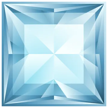 a blue diamond on white background