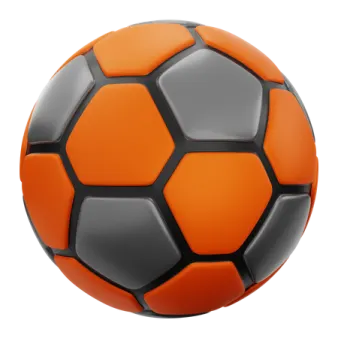a soccer ball on a white background