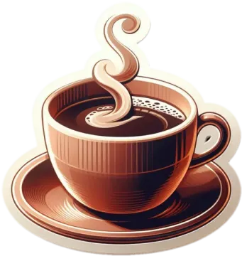 a cup of coffee on a saucer